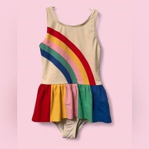 Hanna Andersson Rainbow Swim Dress | One Piece Swimsuit | Size 8